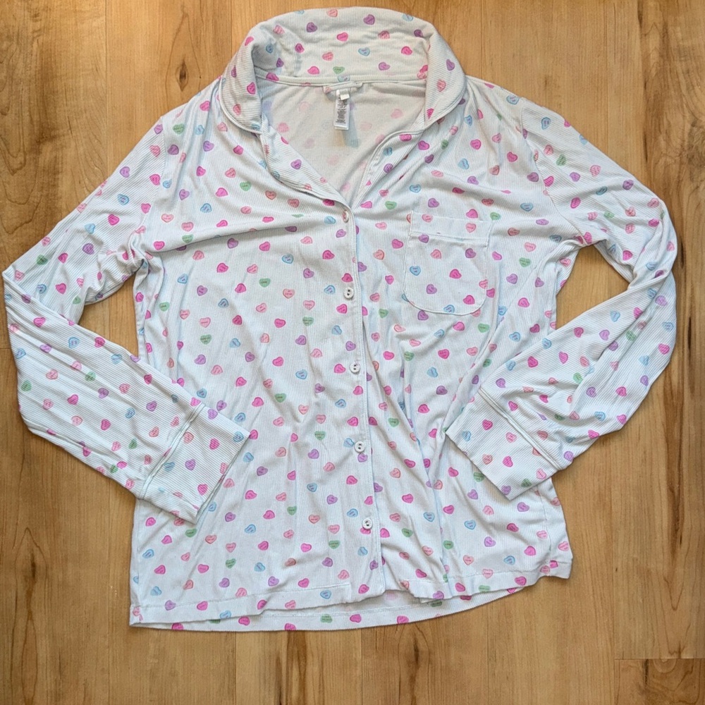 SKIMS valentine’s day sweet hearts pajamas top